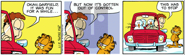 Garfield on Thursday February 17, 2000 Comic Strip