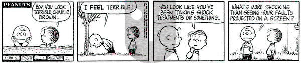 Peanuts on Thursday January 30, 1964 Comic Strip