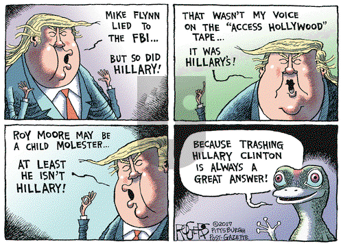 Rob Rogers on Tuesday December 5, 2017 Comic Strip