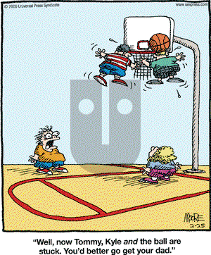 In the Bleachers on Friday February 25, 2000 Comic Strip