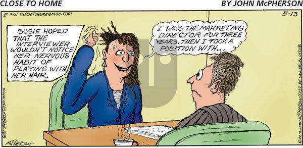 Close to Home on Sunday May 13, 2012 Comic Strip