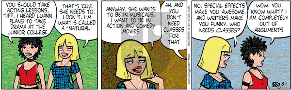 Luann on Wednesday August 1, 2012 Comic Strip