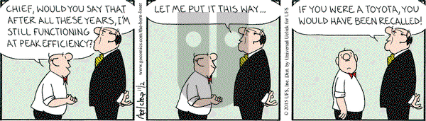 The Born Loser on Monday November 2, 2015 Comic Strip