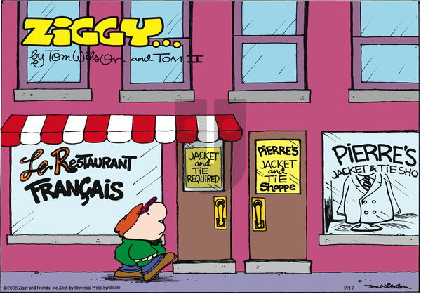 Ziggy on Sunday February 17, 2008 Comic Strip