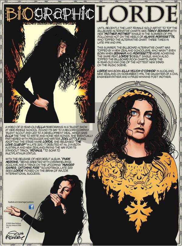 Biographic on Sunday November 10, 2013 Comic Strip