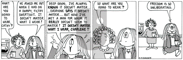 Cathy Classics on Saturday September 14, 1996 Comic Strip