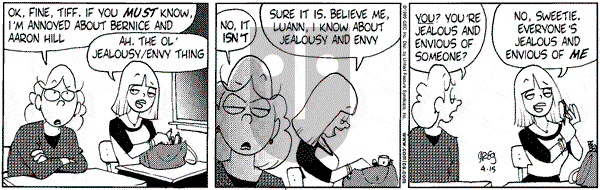 Luann on Thursday April 15, 1999 Comic Strip