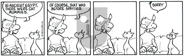 Arlo and Janis on Wednesday March 5, 1997 Comic Strip