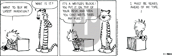 Calvin and Hobbes - Friday March 3, 1995 Comic Strip