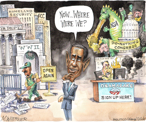 Matt Wuerker - Tuesday October 22, 2013 Comic Strip