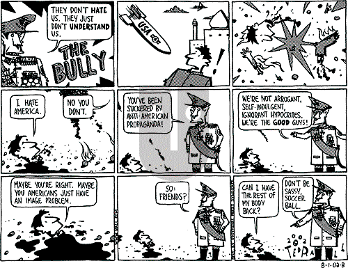 Ted Rall on Saturday August 3, 2002 Comic Strip