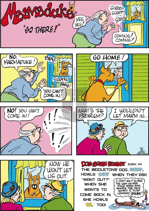Marmaduke on Sunday February 22, 2015 Comic Strip