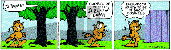 Garfield on Wednesday August 28, 1991 Comic Strip