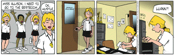 Luann on Tuesday February 15, 2005 Comic Strip