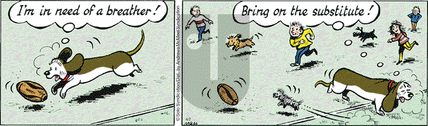 Fred Basset on Tuesday April 2, 2019 Comic Strip