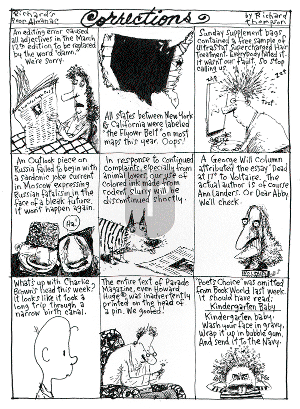 Richard's Poor Almanac on Friday March 21, 2025 Comic Strip