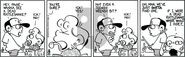 FoxTrot on Wednesday August 19, 1992 Comic Strip