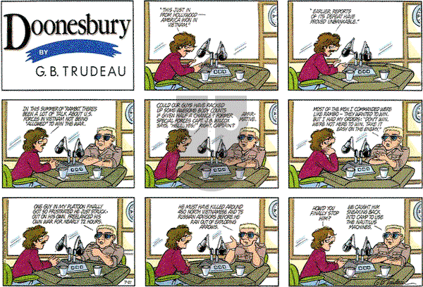 Doonesbury on Sunday July 21, 1985 Comic Strip