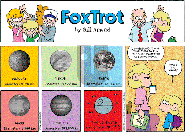 FoxTrot on Sunday April 8, 2007 Comic Strip