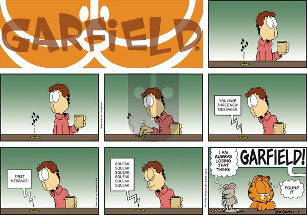 Garfield on Sunday November 17, 2013 Comic Strip