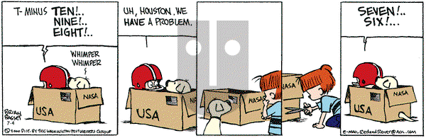 Red and Rover on Tuesday July 4, 2000 Comic Strip