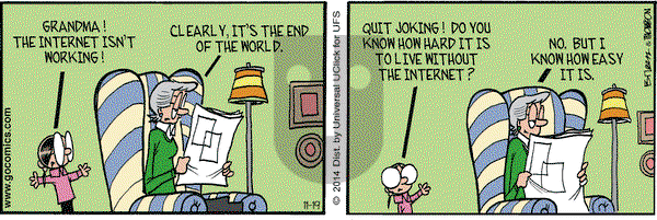 Grand Avenue on Wednesday November 19, 2014 Comic Strip