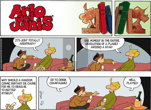 Arlo and Janis - Sunday December 31, 2017 Comic Strip
