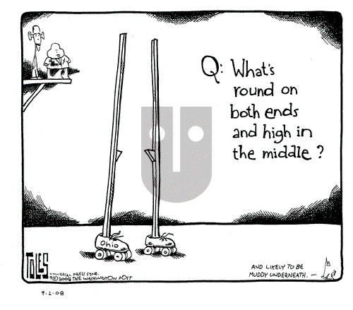 Tom Toles on Tuesday September 2, 2008 Comic Strip