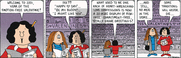 Cathy Classics on Thursday February 8, 2001 Comic Strip