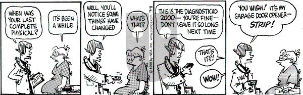 Betty on Thursday July 8, 1999 Comic Strip