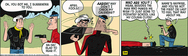 Rip Haywire on Saturday April 1, 2017 Comic Strip