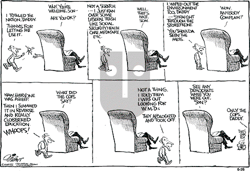 Pat Oliphant on Thursday June 26, 2003 Comic Strip