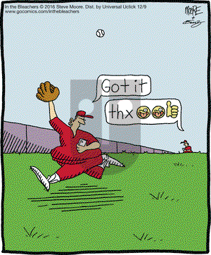 In the Bleachers - Friday December 9, 2016 Comic Strip