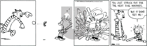 Calvin and Hobbes on Wednesday March 18, 2015 Comic Strip