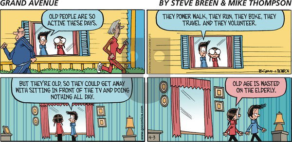 Grand Avenue on Sunday April 3, 2016 Comic Strip