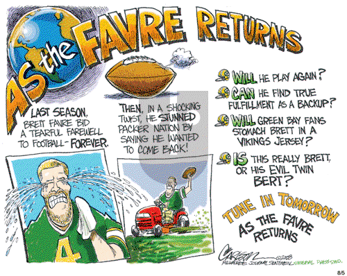 Stuart Carlson on Tuesday August 5, 2008 Comic Strip