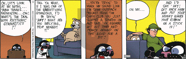 Get Fuzzy on Wednesday September 3, 2008 Comic Strip