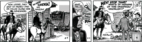 Alley Oop on Tuesday February 7, 1956 Comic Strip