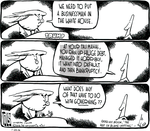 Tom Toles on Saturday February 20, 2016 Comic Strip