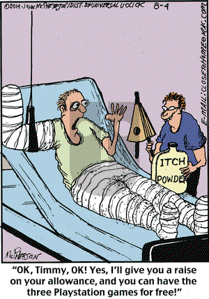 Close to Home on Monday August 4, 2014 Comic Strip