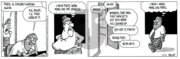Frazz on Saturday April 14, 2001 Comic Strip