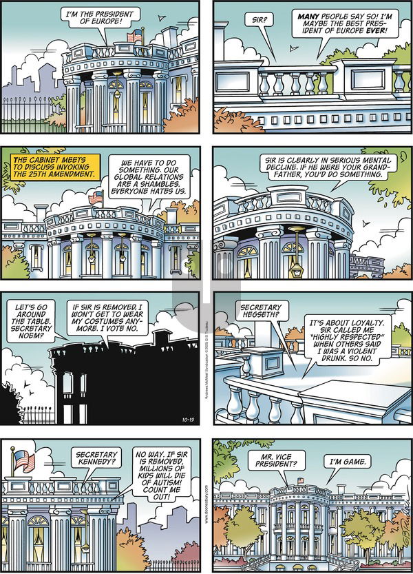Doonesbury on Sunday October 19, 2025 Comic Strip