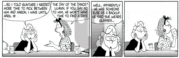 Luann on Thursday March 13, 1997 Comic Strip