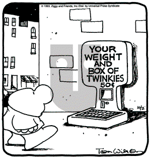 Ziggy on Saturday October 2, 1993 Comic Strip