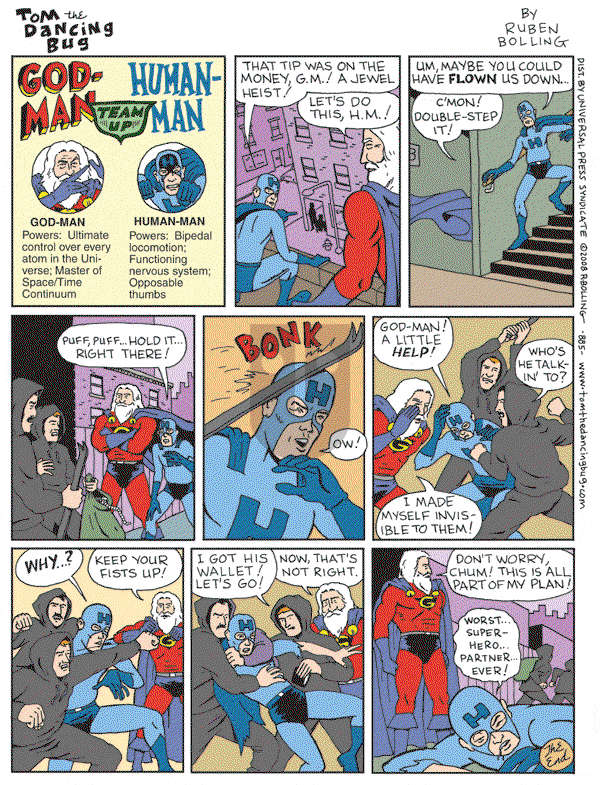 Tom the Dancing Bug on Saturday February 2, 2008 Comic Strip