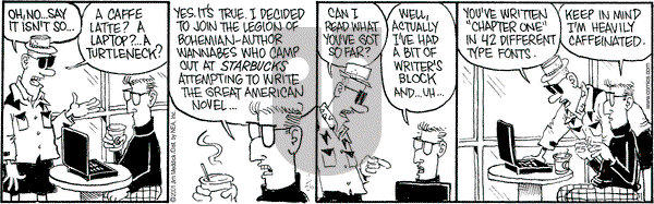 Monty on Monday November 26, 2001 Comic Strip