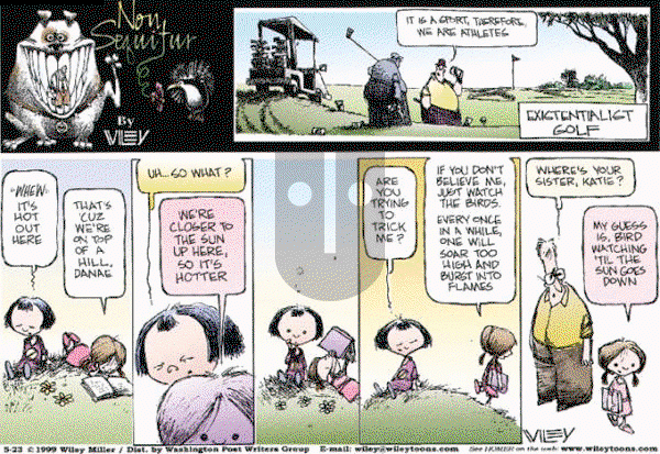 Non Sequitur on Sunday May 23, 1999 Comic Strip