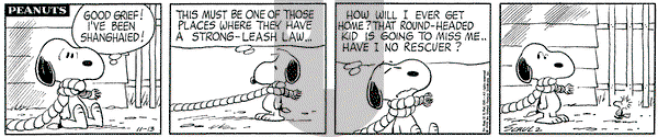 Peanuts on Friday November 13, 1970 Comic Strip