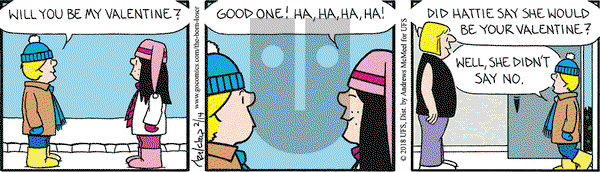 The Born Loser on Wednesday February 14, 2018 Comic Strip