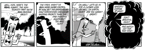 Doonesbury on Thursday June 20, 1991 Comic Strip